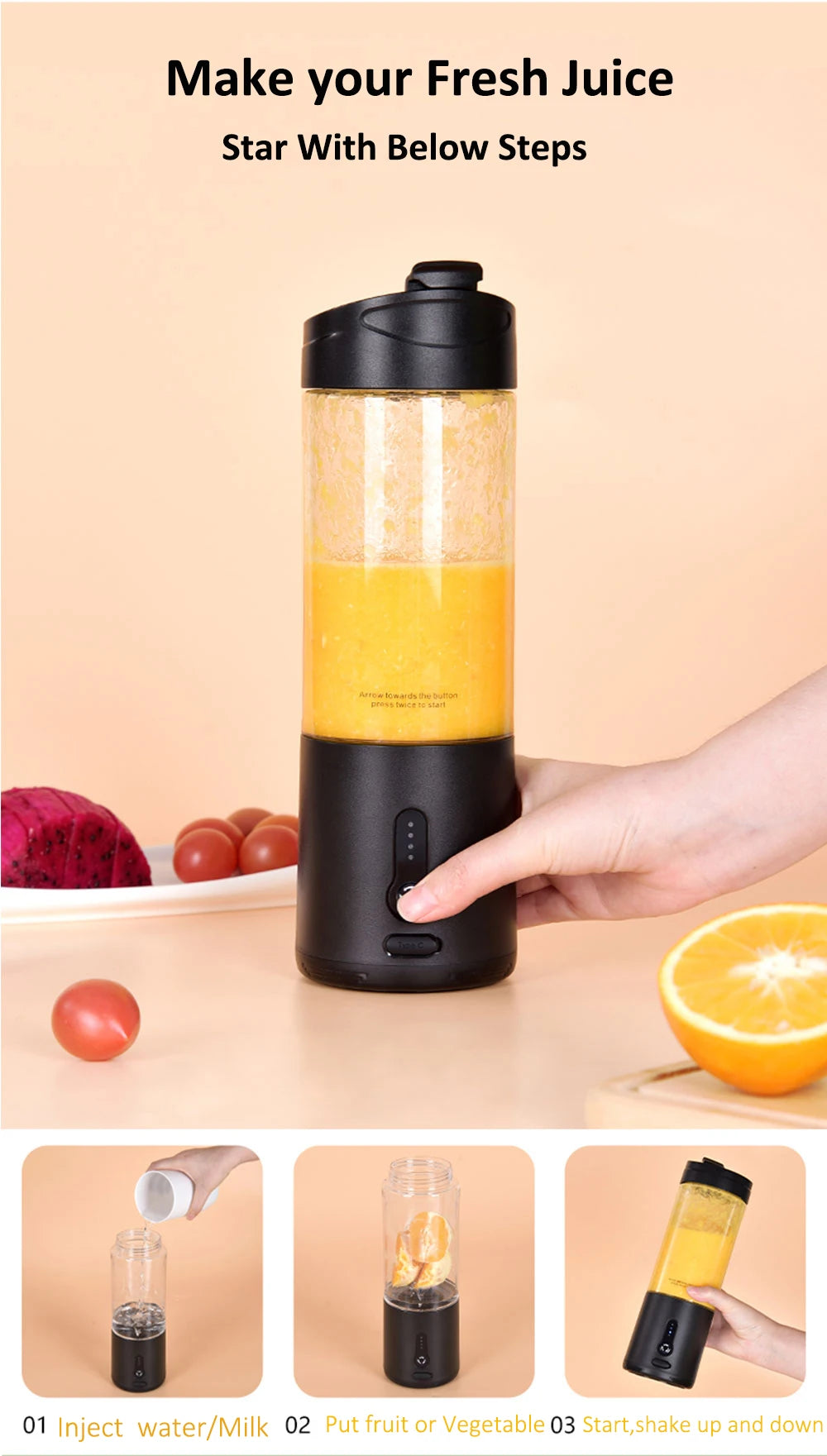 Juicenix ProBlend 530 Portable Blender