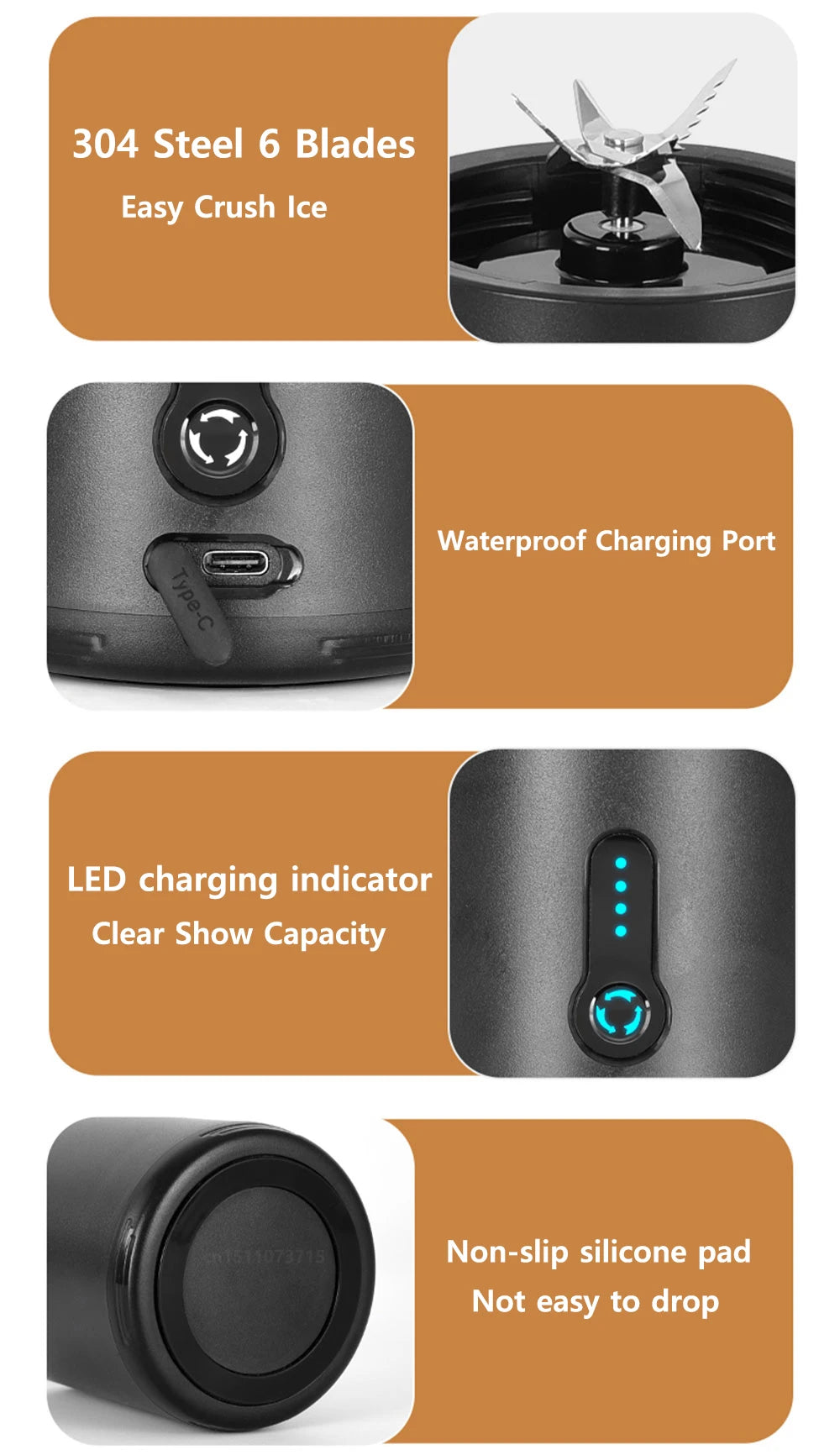 Juicenix ProBlend 530 Portable Blender